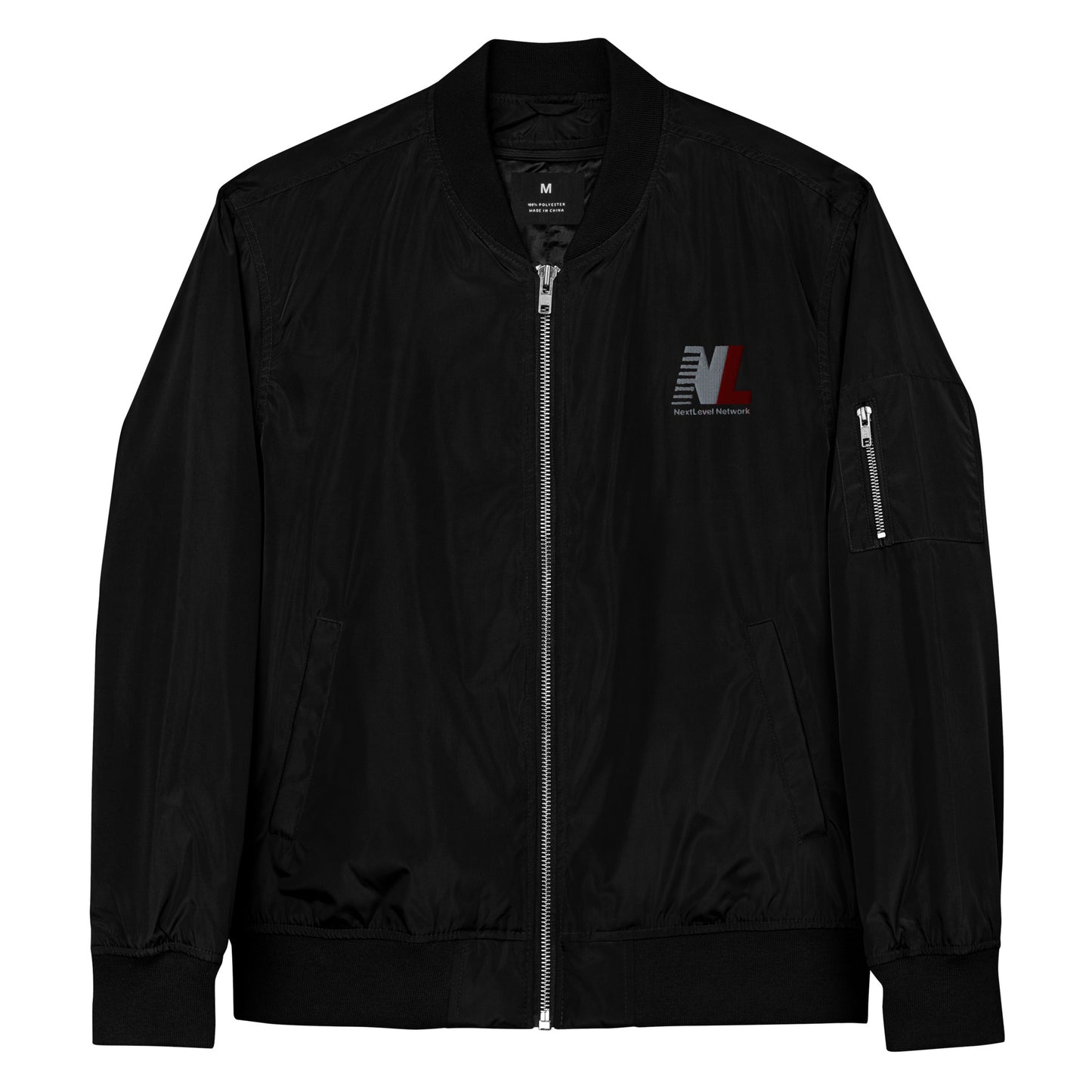 NextLevel Black bomber jacket