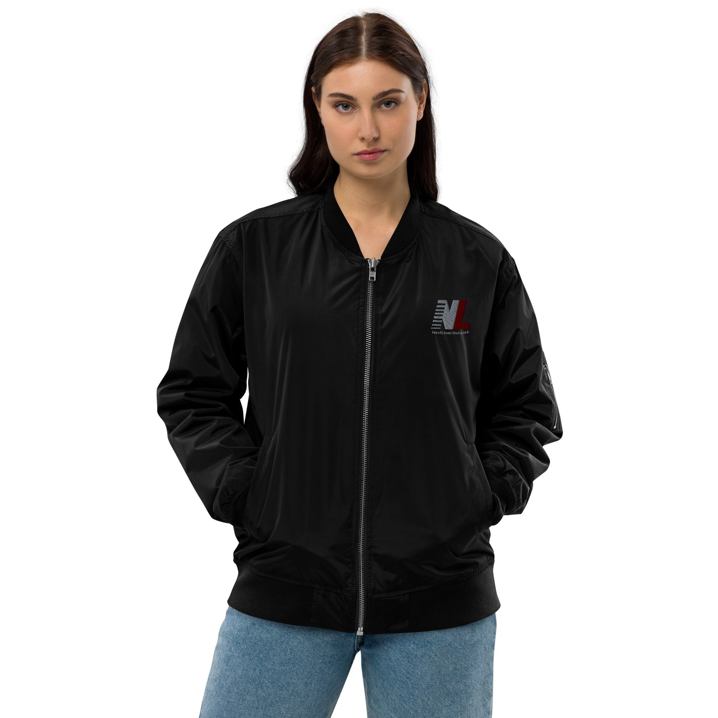 NextLevel Black bomber jacket