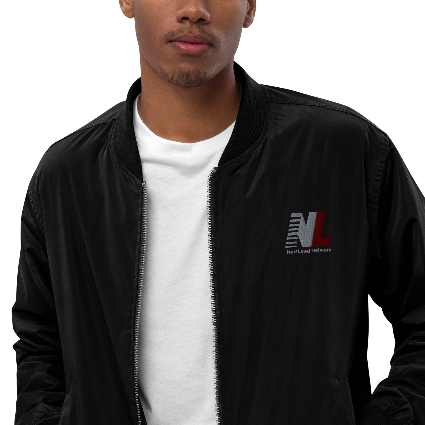 NextLevel Black bomber jacket