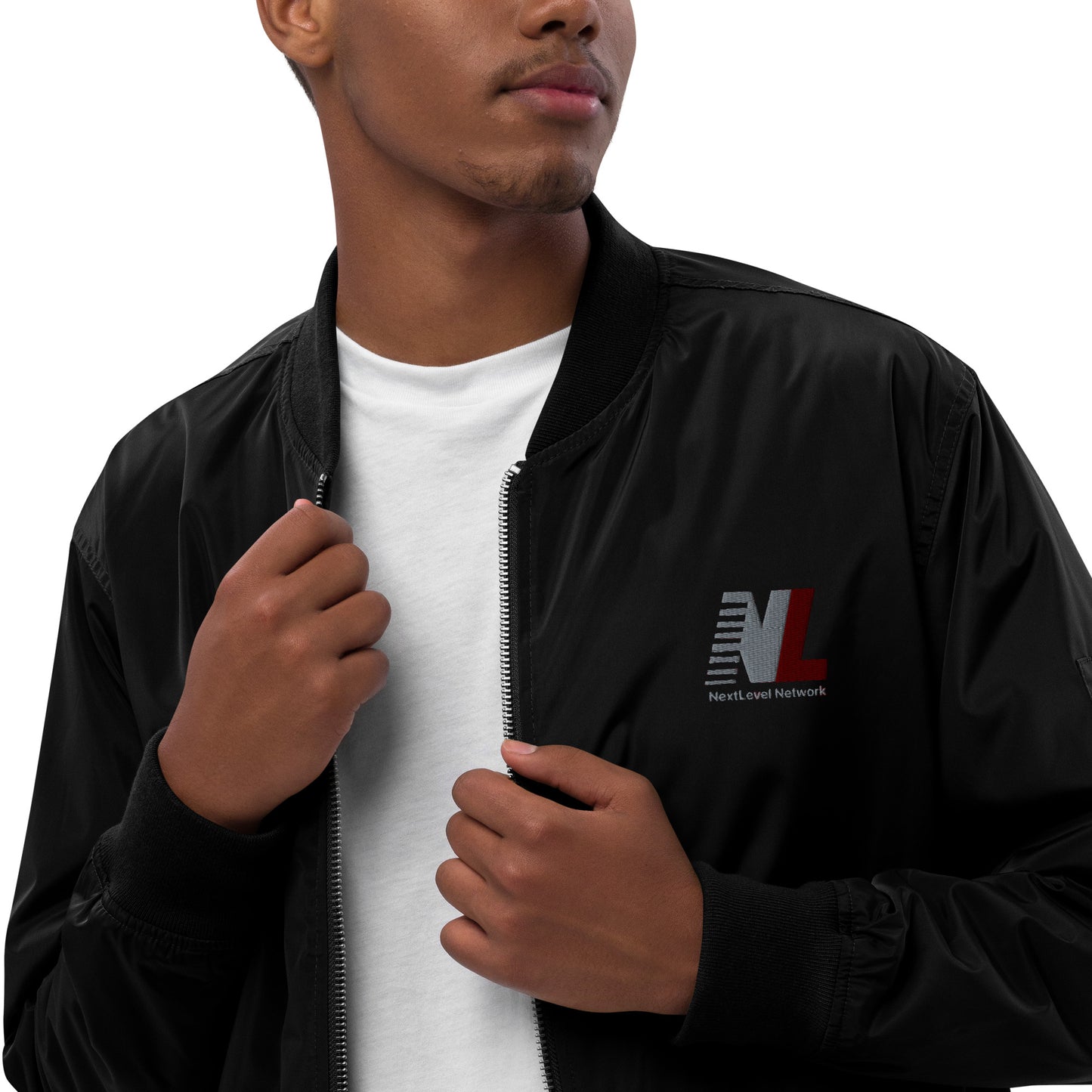 NextLevel Black bomber jacket