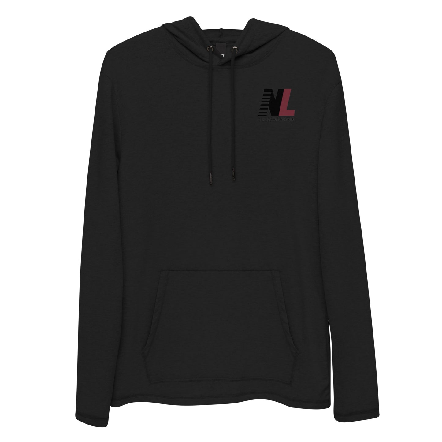 Level Up Black Unisex Lightweight Hoodie