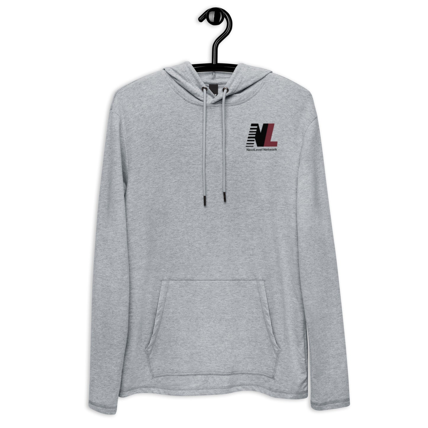 "Level Up" Grey Unisex Lightweight Hoodie