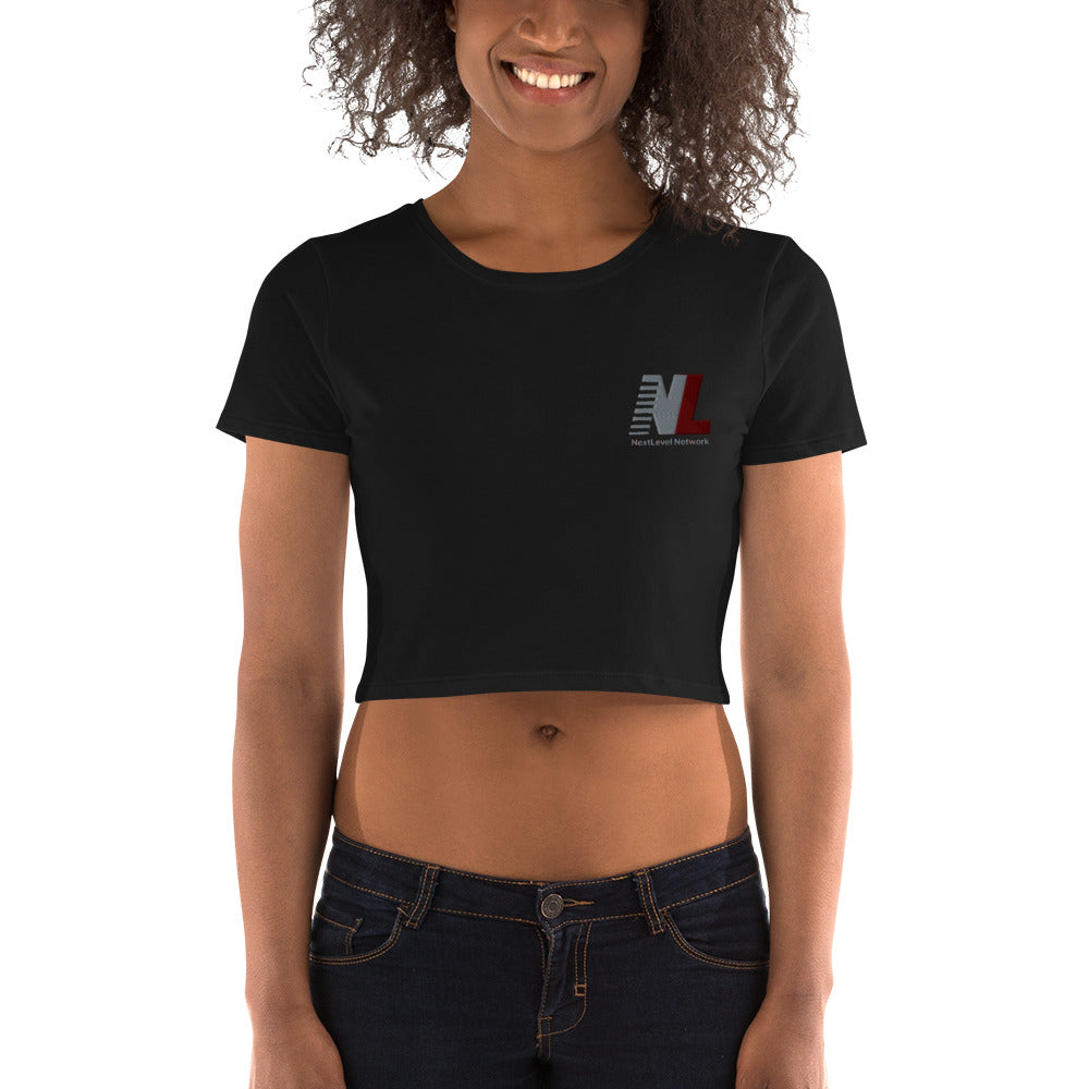 NextLevel Women’s Embroided Crop Tee