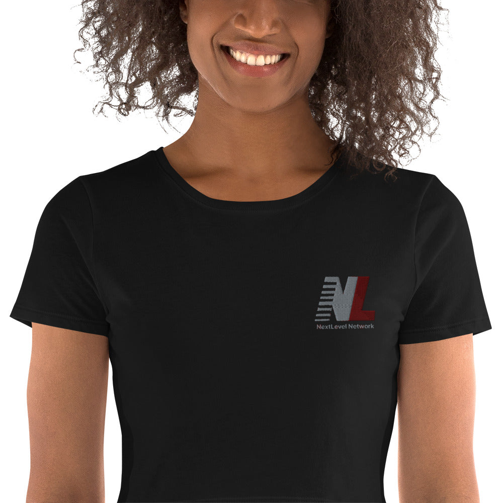 NextLevel Women’s Embroided Crop Tee